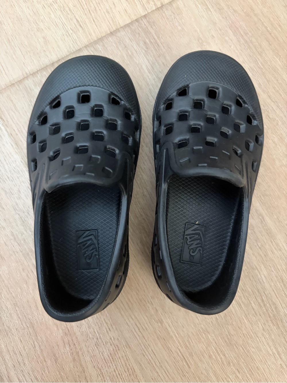 Vans Black Ventilated Slip-On Clog Shoes